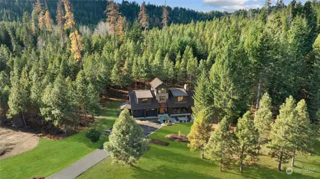 Nestled into the private Tumble Creek Community.