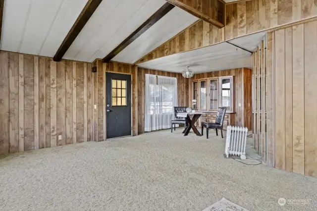 Front door/ Main room/ Dining area