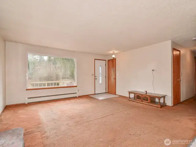 Before new paint and new carpets installed.