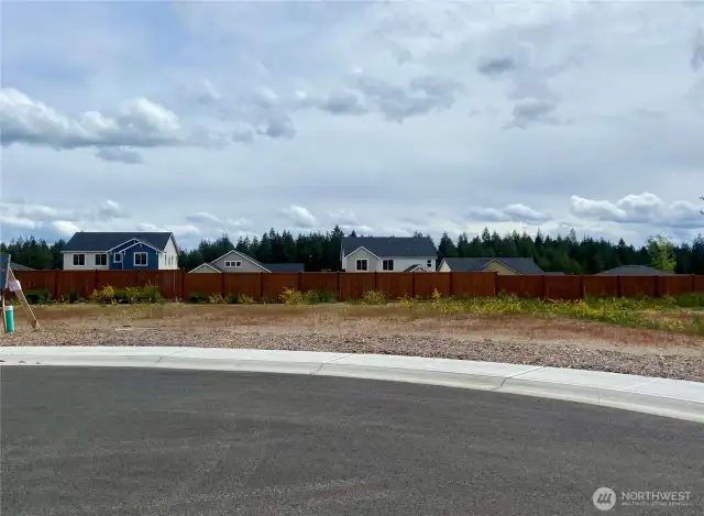 Actual homesite where home will be built