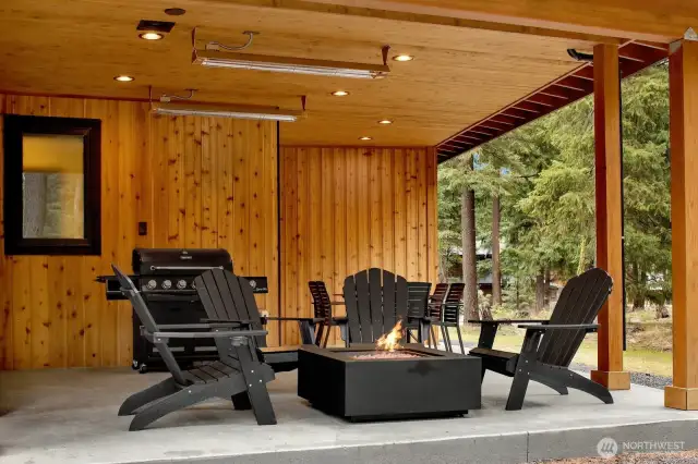 Firepit, BBQ, heaters.