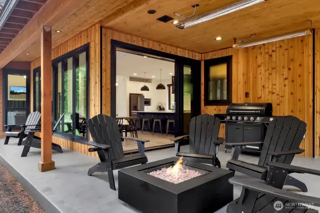 View from patio to interior.