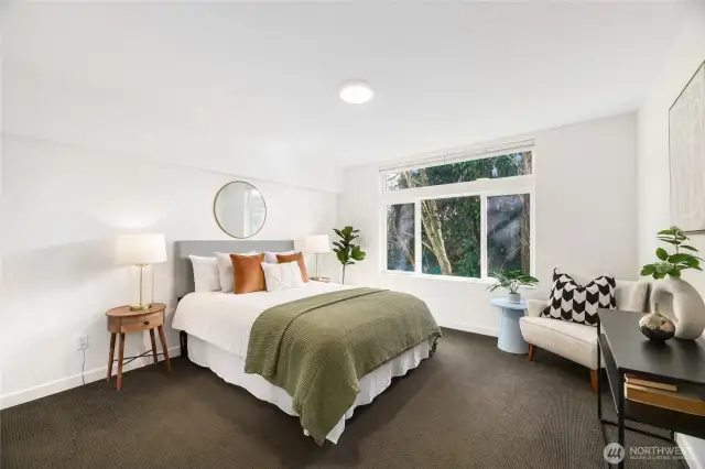 2nd floor bedroom- plenty of space for a desk if needed!