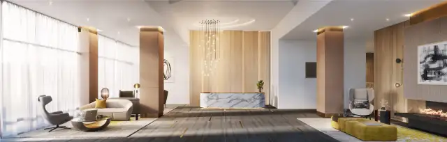 Rendering of lobby