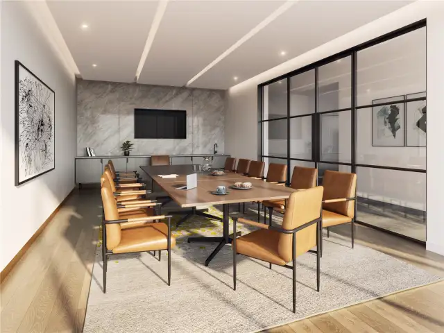 Rendering of rooftop amenity