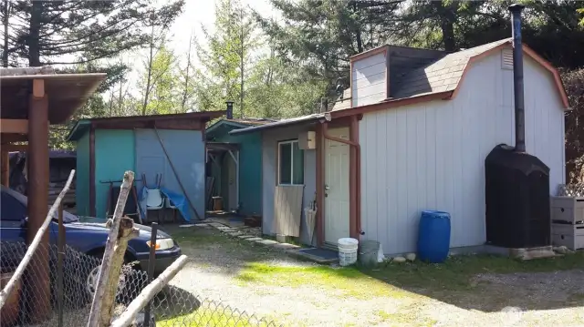 Cabin has 3/4 bath and kitchenette