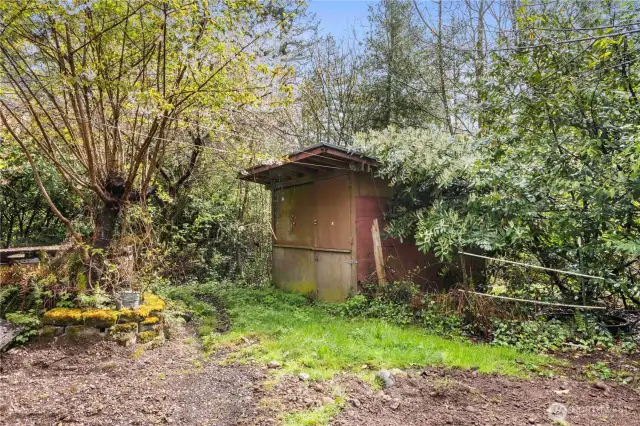 Outbuilding in back of home