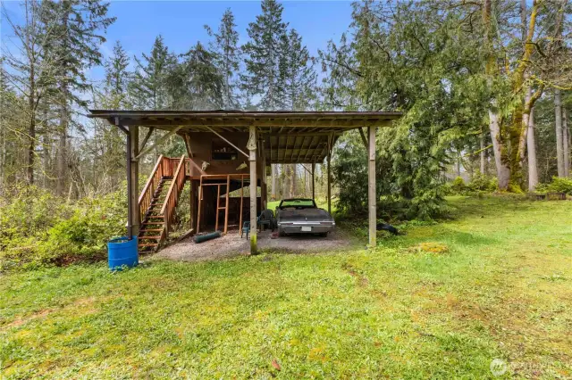 Additional storage building and RV parking