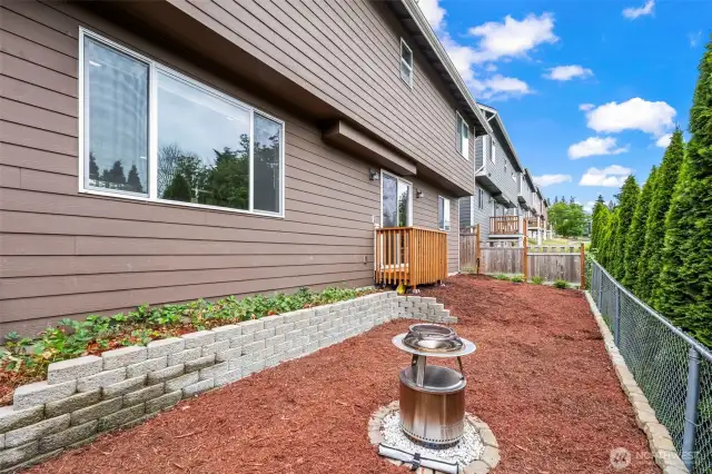 Maintenance free backyard