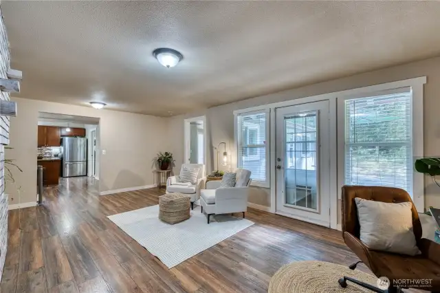spacious second living area creates opportunity for a variety of uses!