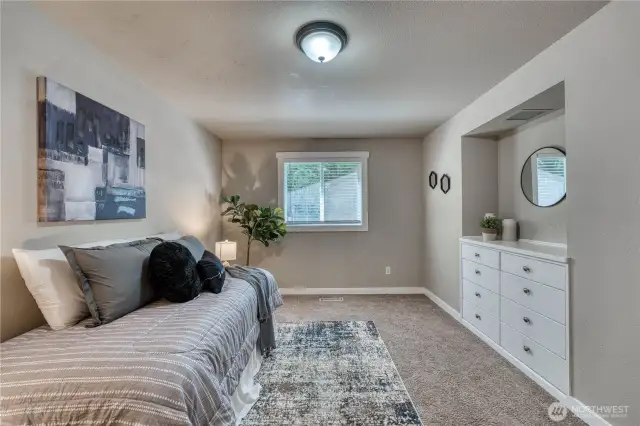 Built-ins with a walk-in closet space!
