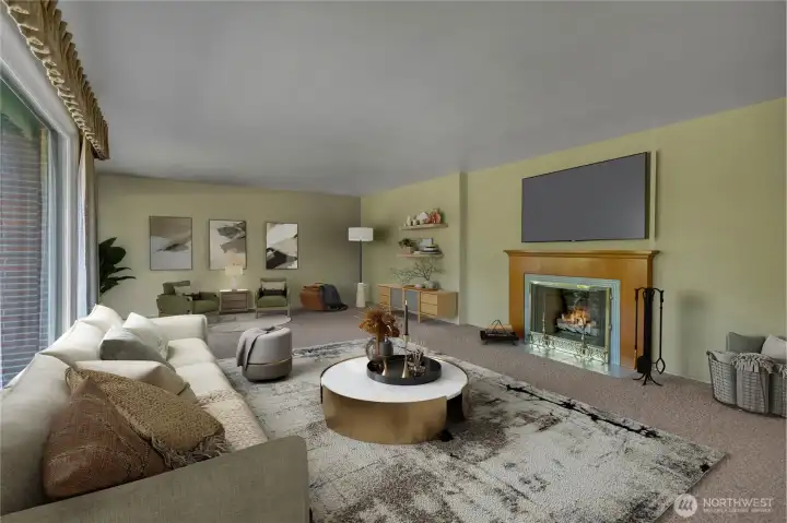 Living Area _ Virtually Staged