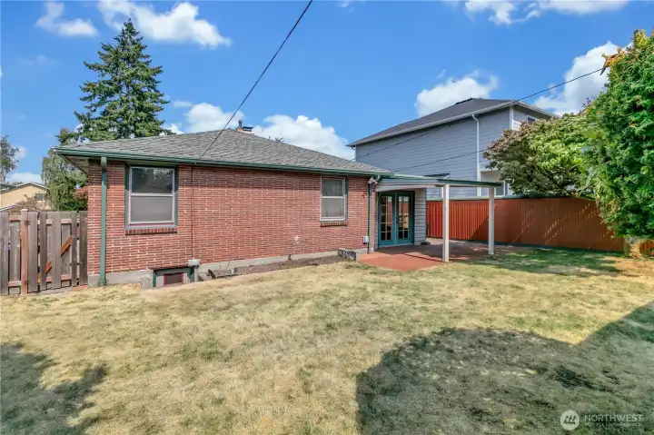 Fully Fenced Backyard