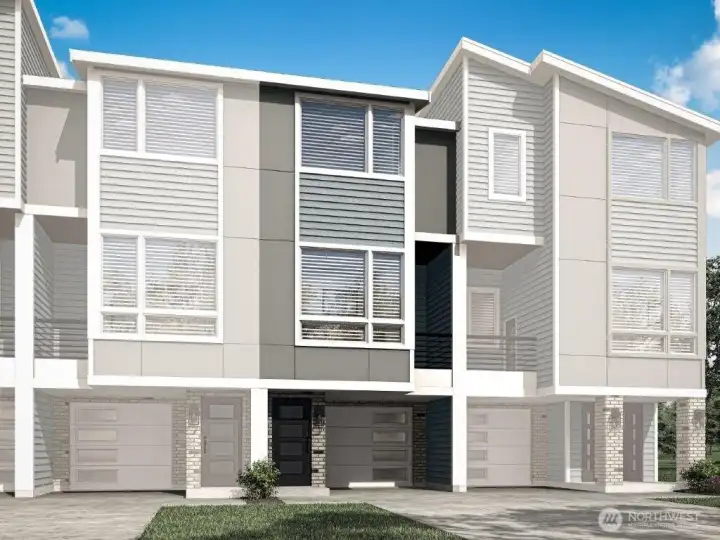 Example of the Adeline floor plan to be located at 12810 66th Ave S, Seattle, WA 98178