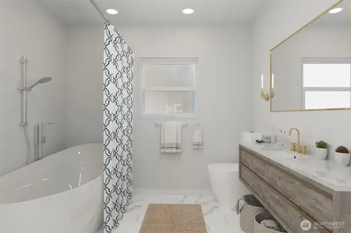 Bathroom when finished.
