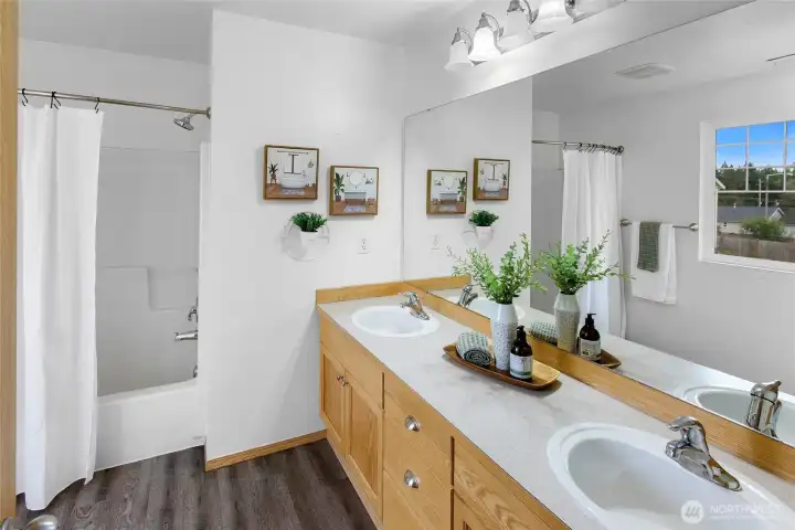 Large primary bathroom