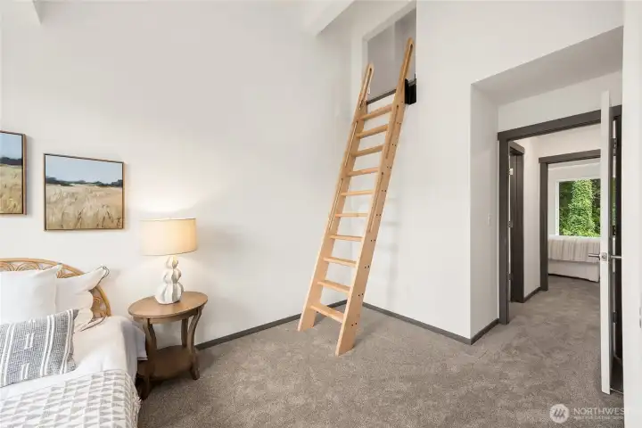 Simple, inviting, and private—perfect for visiting friends or quiet work time.