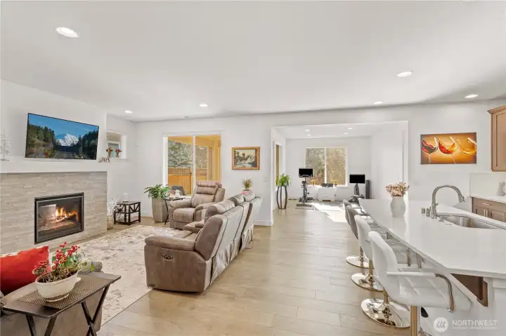 Wonderful floor plan with the kitchen the center of the home!