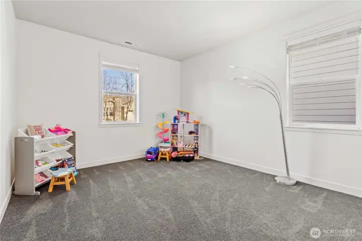 Bedroom two is at the front of the home and perfect for guest or roommates!