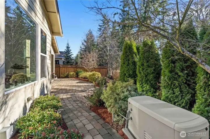 A Generac generator powers the whole house should it be needed!