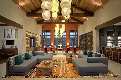 Such lovely gathering spaces at the Lodge