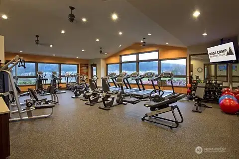 Wonderful work out facility at the private Seven Summit Lodge