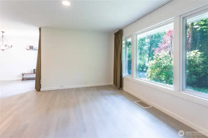 Wood floors throughout