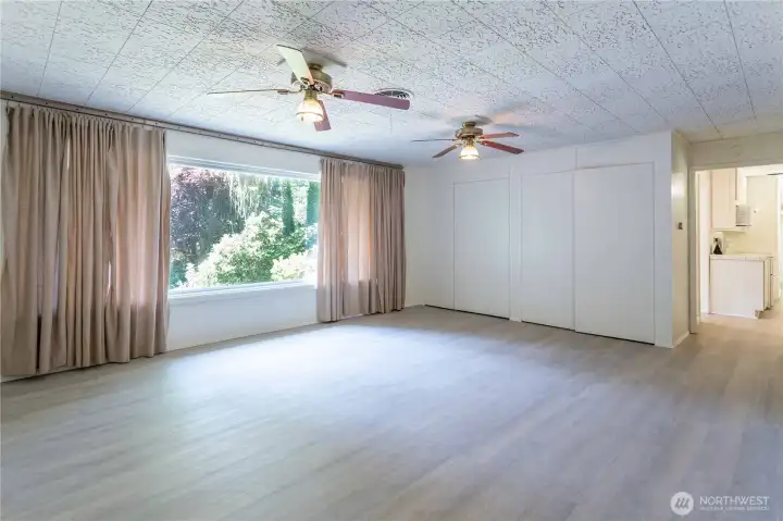 Plenty of light in this family room