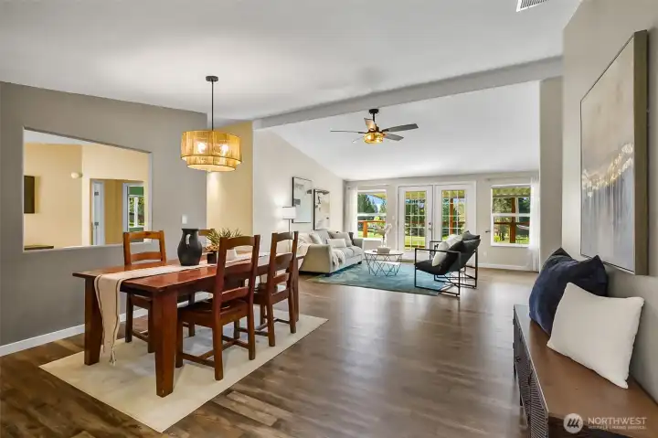 Formal dining space