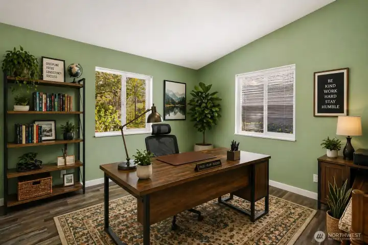 Office space, music room or hobby?  (Virtually staged)