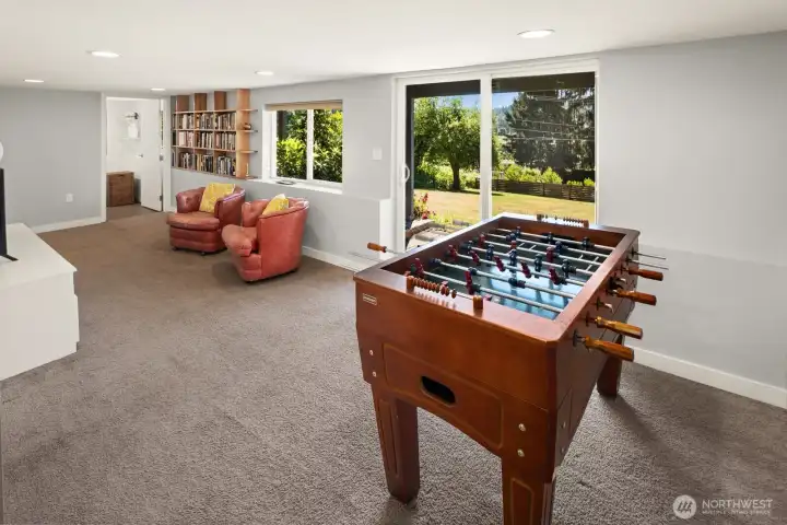 Bring your games and your noise downstairs!