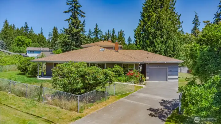 View from Filbert Drive of the main home.