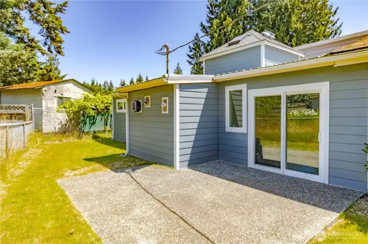 open patio designed for relaxing, dining, and entertaining
