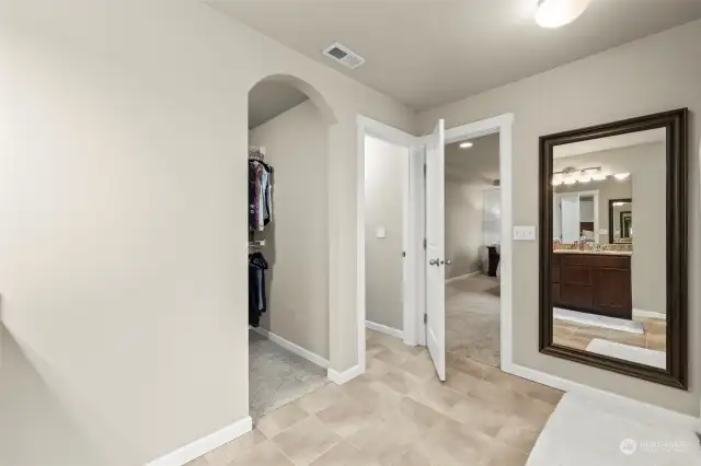 Walk in closet and private toilet