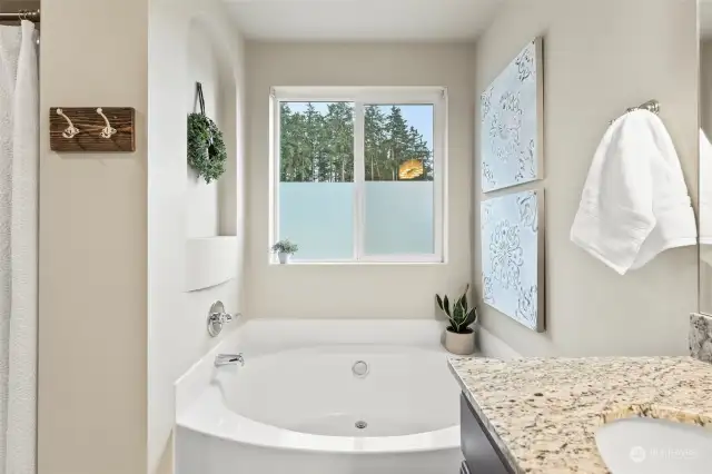 A soaking tub perfect for these cold winter days!