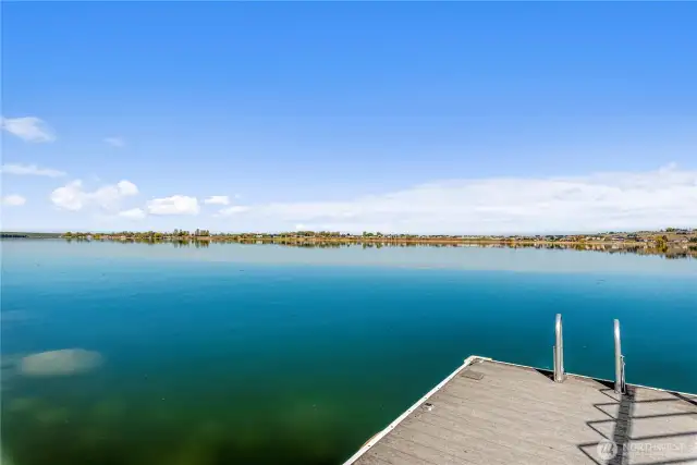 Dock with boat lift