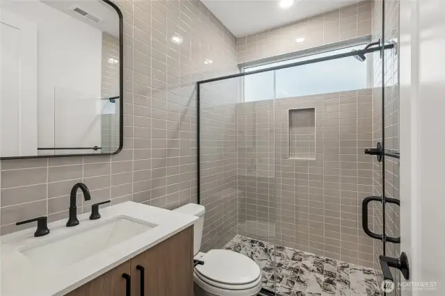 Guest bathroom- For marketing purposes only. Colors and features may vary.