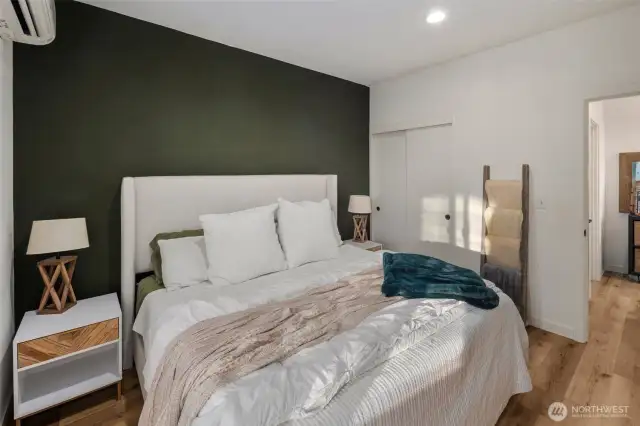 Primary bedroom on upper floor!