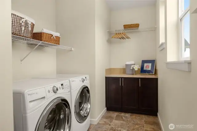 Large laundry room with plenty of nearby storage completes the 2nd floor