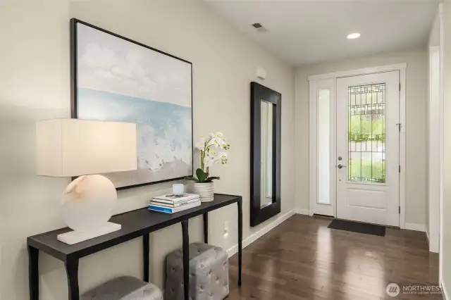 Spacious entryway