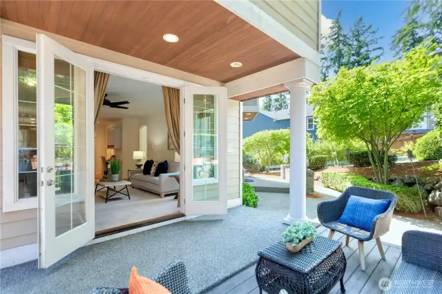 Patio to living room