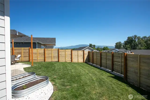 Enjoy relaxing views of Twin sisters, hillsides & pastureland