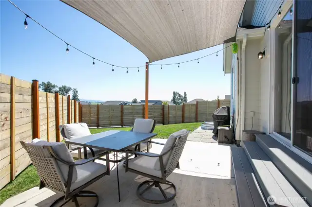 Awning cover included with home - just a little shade when needed