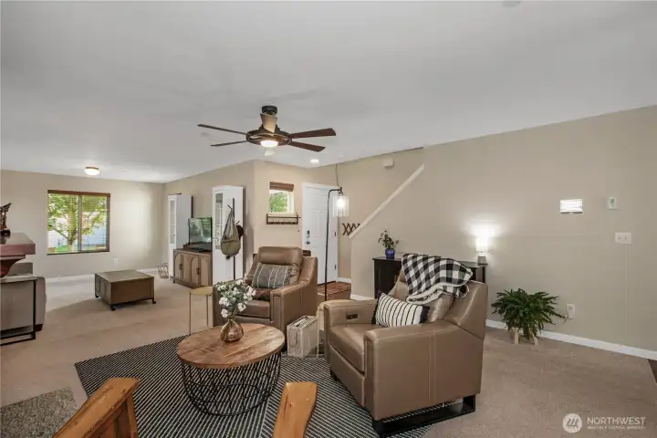 open Living Room and additional sitting area