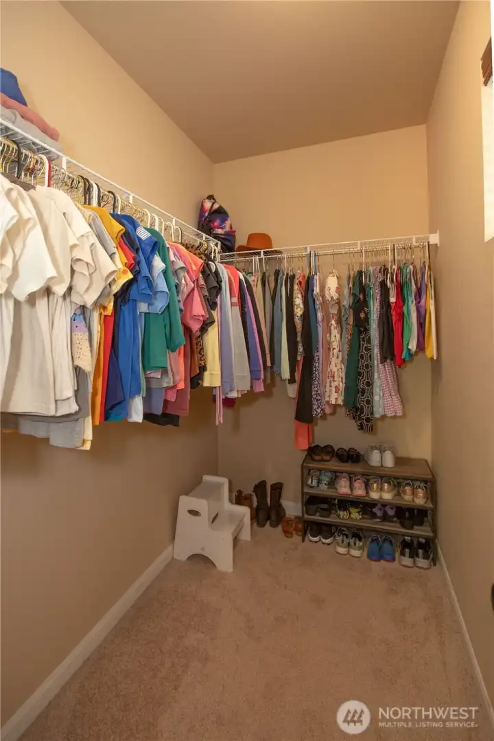 Bedroom #2's walk-in closet