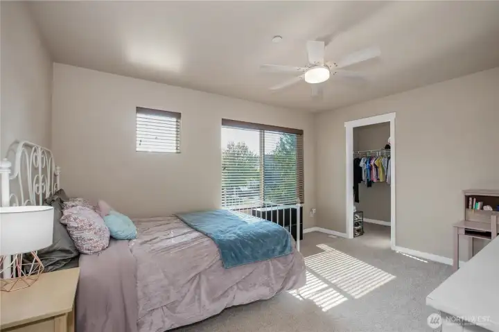 Bedroom #3 with walk-in closet