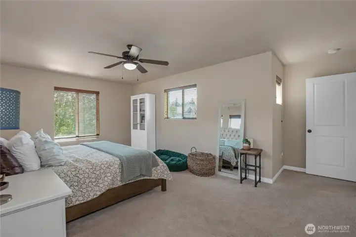 Primary Suite with lots of natural light