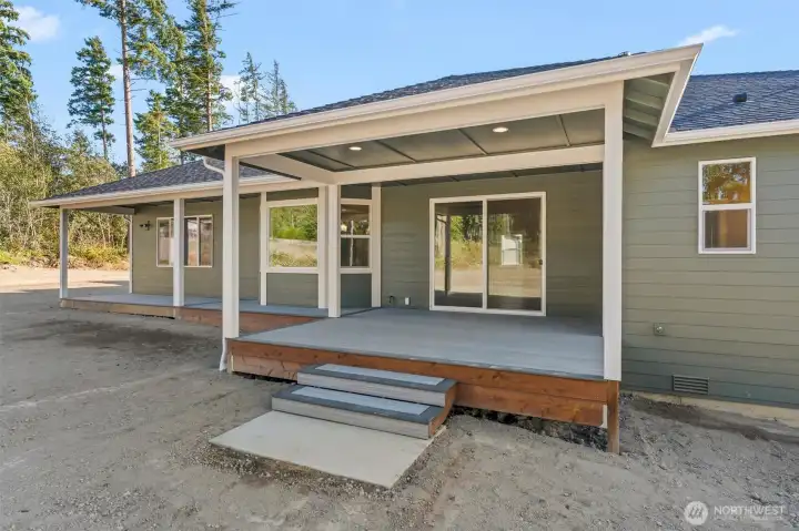 Covered Back Deck