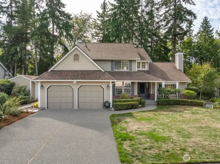 Peaceful and private meticulously kept Forest Ridge home.