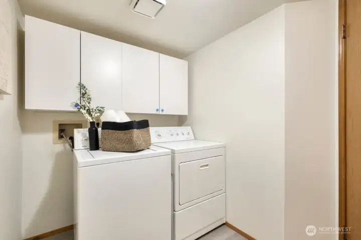 Large laundry center with more storage